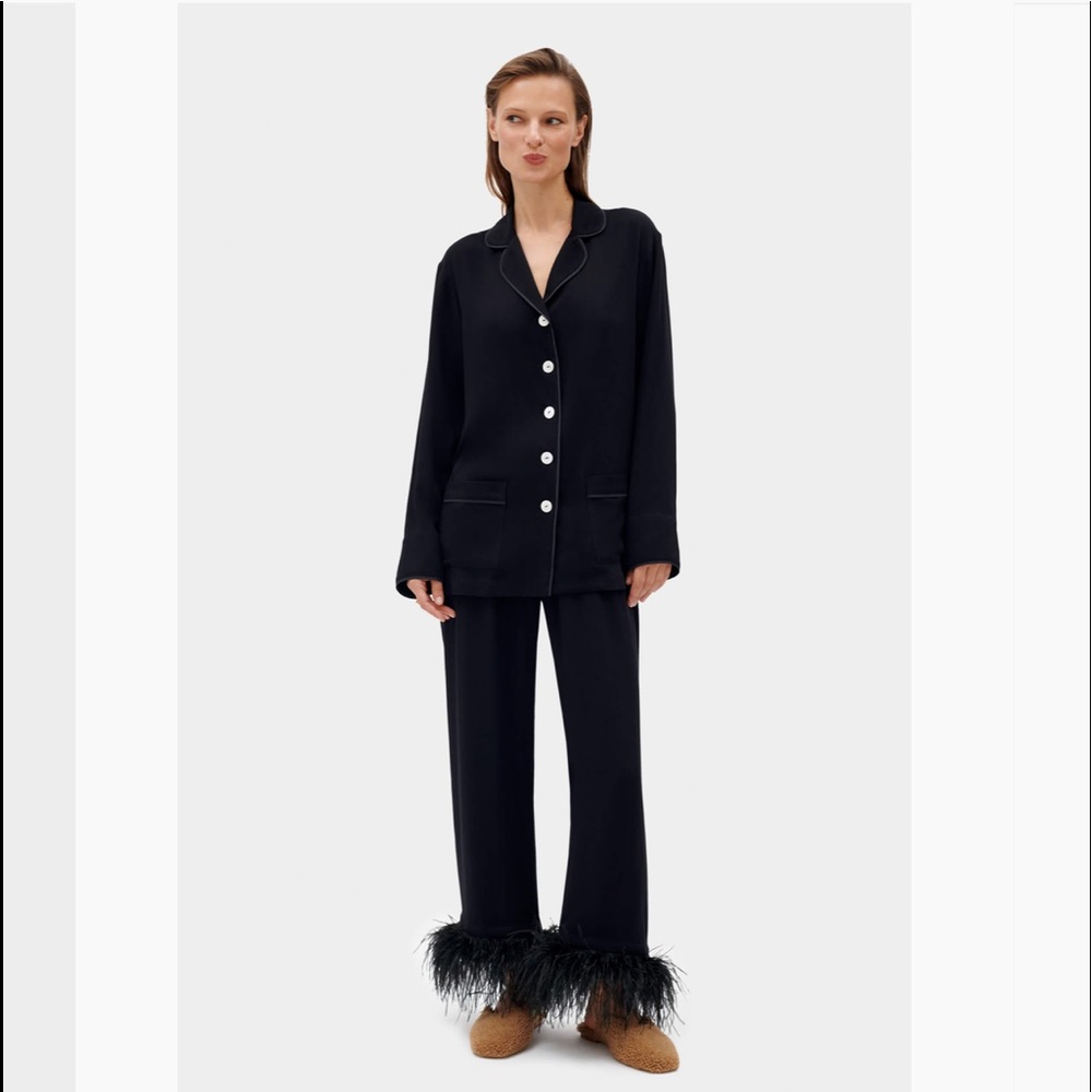 Sleeper Party Pajamas Set in Black NWT Small
